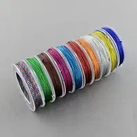 1mm 다채로운 로프 DIY 수제 왁스 꼰 나일론 코드 보석 MMaking 장식 왁스 폴리 에스테르 꼬기 코드
