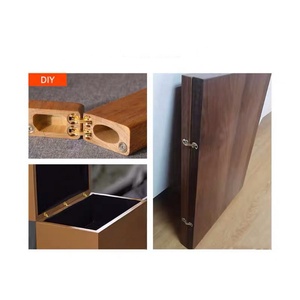Charnières de meubles modernes en laiton doré, petites, avec ouverture à 180 degrés et fixation par vis, pour boîte à bijoux en bois – Approvisionnement direct usine - Product Image 6