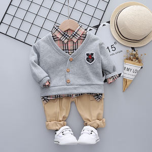 Conjunto de Ropa Escolar Informal de Otoño para Niños, Trajes para Niños, Conjuntos de Camisas y Pantalones para Bebés Niños de China - Product Image 3
