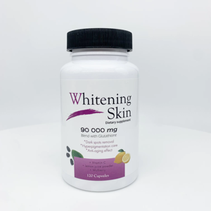 Suplemento Dietético Blanqueador de Piel DUOZI, Mezcla de Glutatión 90000 Mg, 120 Cápsulas, Vitamina C, Jugo de Limón, Morera, Antienvejecimiento - Product Image 1