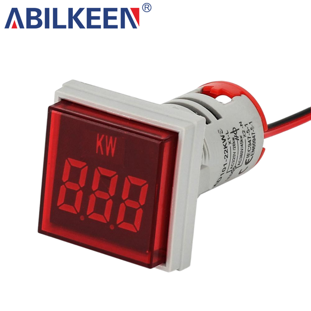 Digital LED Indicator Power Meter Energy Display Single Phase Panel Counter