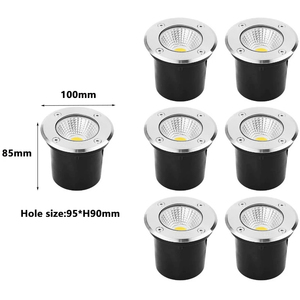 Lumière LED encastrée au sol en acier inoxydable pour décoration paysagère extérieure, étanche - Product Image 3