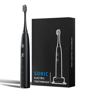 Escova de dentes eletrônica Sonic recarregável com sensor de pressão anti-respingos de produtos novos OEM com estoque