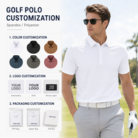 Polo de golf pour homme sur mesure, manches courtes, polyester et élasthanne, broderie de logo simple, performance, vente en gros, fabricant OEM