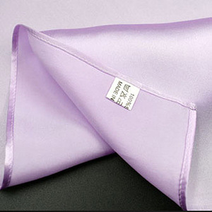 100% Real Mulberry Silk Satin Pocket Square 13.78 Inch Solid Multi Colors Handkerchiefs for <strong>Men</strong> - Product Image 3