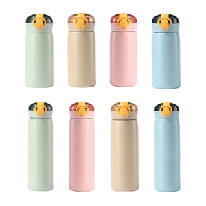Bouteille d'eau isotherme en acier inoxydable pour enfants, 320/460 ml, avec couvercle et paille, personnalisable avec logo, idéale pour la rentrée scolaire - Product Image 6