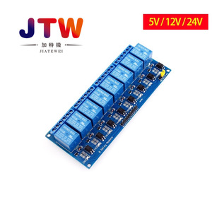 JTW 8 ช่องรีเลย์โมดูล 5V 12V SPDT PCB แบบติดตั้งพร้อมออปโตคัปเปลอร์สำหรับ AVR 51 PIC - Product Image 5