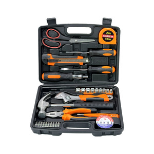 25 Piece Household Tool Set 1/4 In Socket Drive Hand Tool Kit For Home Repair With Storage Case - Product Image 1