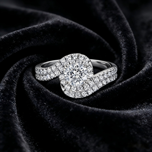 <b>Thick</b> 18K White Gold Plated Trending Jewelry Infinity <b>Ring</b> 925 Silver Sterling Engagement&Wedding <b>Rings</b> for Women - Product Image 1