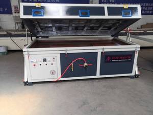 Máquina Laminadora al Vacío CNC Automática <span class=keywords><strong>Samet</strong></span> con Tapa Abatible y Calentamiento Instantáneo para Película de PVC, para Laminación de Paneles de Puertas de Acrílico y Madera - Product Image 3