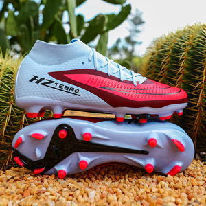Botas de Fútbol AG de Caña Baja con Tacos Largos, Unisex, Sintéticas, para Primavera/Otoño, para Adolescentes, Estudiantes, Partidos Profesionales - Product Image 1