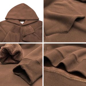 เสื้อฮู้ดดี้ผู้ชายไซส์ใหญ่พิเศษ BYM063 ผ้าฟลีซหนา 500 กรัม ปักโลโก้ด้านหน้าตามสั่ง ระบายอากาศได้ดี กันลม - Product Image 5