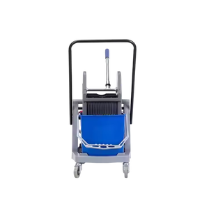 34L 2 kova sıkmalı paspas kovası temizleme araçları Wringer market arabası - Product Image 3