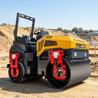Nouveau Compacteur routier à double tambour vibrant DVR-4000 de 4 tonnes, Compacteur léger pour sols, fabriqué en Chine