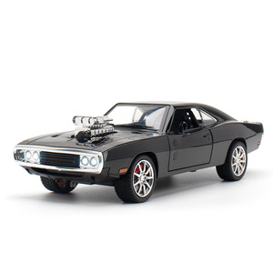 Vente en gros de modèles de véhicules en alliage de haute simulation 1:24 <span class=keywords><strong>Charger</strong></span> <span class=keywords><strong>1970</strong></span> avec direction à roues, <span class=keywords><strong>voiture</strong></span> miniature à tirer en arrière avec sons et lumières - Product Image 1