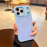 Coque de téléphone en silicone liquide colorée effet bonbon pour iPhone 17 Pro Max 16 15 14 13, antichoc magnétique, toucher doux, coque arrière