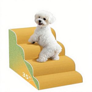 Modern Foldable <b>Memory</b> <b>Foam</b> Pet Staircase with Anti-Slip Washable Cover for Small Dogs and Cats-<b>Sofa</b> Bed Accessory - Product Image 1