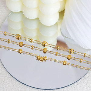 Bracciali Personalizzati Antiossidanti Impermeabili di Lusso in Acciaio Inossidabile all'Ingrosso per Donne Bracciale Placcato Oro 14k 18k per Donne - Product Image 3