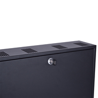 Boîte de sécurité pour DVR/NVR en acier de 16 jauges, robuste, 18'' x 18'' x 5'', avec ventilateur, montage mural, boîte de sécurité pour CCTV NVR, stockage