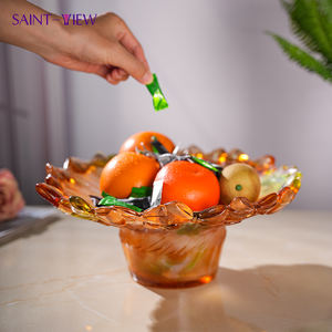 SAINT-VUE À La Main Cristal Pate de <span class=keywords><strong>verre</strong></span> Divertissant Maîtresse Bocal de bonbons Chocolat Plaque Décor À La Maison Ensemble - Product Image 6
