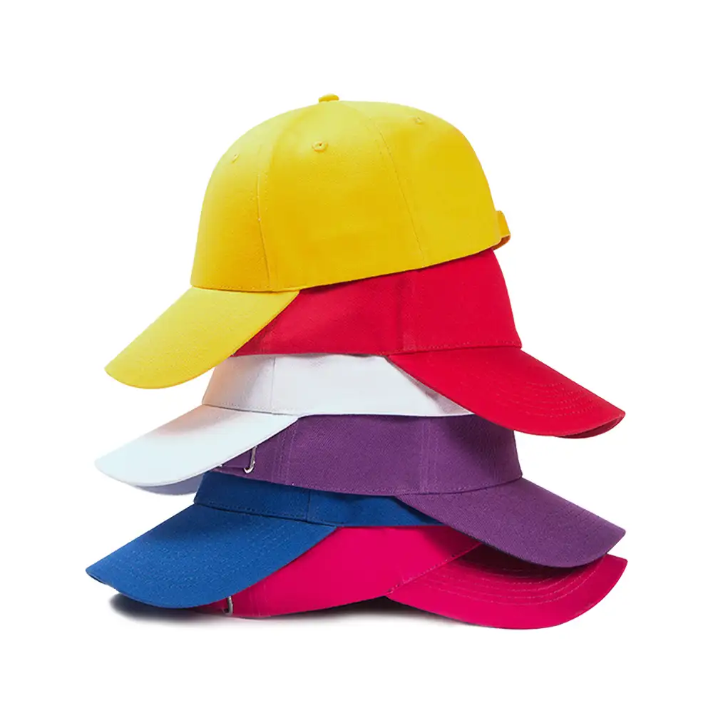MZ5104-قبعات قطنية رجالية ونسائية بشعار يصمم حسب الطلب وتتميز بتطريز خاص بك باللون الأسود والأصفر والأبيض والأزرق قبعات بيسبول