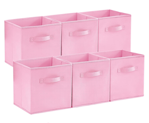 Thick Foldable <b>Storage</b> Box <b>Collapsible</b> Bin Cubes <b>Storage</b> Basket Toy Organizer <b>Boxes</b> With Sturdy Handle for Wardrobe - Product Image 1
