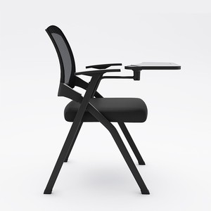 Folding Conference Chair With Table Integrated Writing Board Commercial Use - Product Image 1