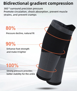 การเพิ่มแรงดันรอบข้อเท้าแบบพรีเมียม น้ำหนักเบา สองสี แห้งเร็ว ทนทาน ไร้รอยต่อ รองรับน่องและขา - Product Image 3