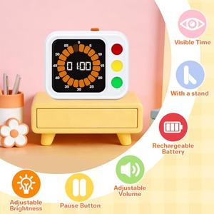 Minuteur de cuisine intelligent pour enfants, avec feux de circulation, compte à rebours de productivité, minuteur visuel Google pour enfants - Product Image 2