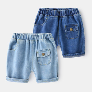 Pantalones Cortos de Mezclilla Azules para Niños, Diseño de Verano, Hechos en China - Product Image 3