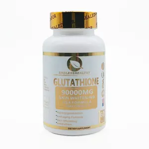 Glutathione reduced black skin whitening remove dark spot capsules 1500mg 5000mg skin whitening pills