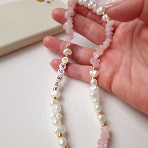 Collier bohème transfrontalier fait main, style resort, perles irrégulières multicolores en quartz rose, collier ras-du-<span class=keywords><strong>cou</strong></span> imitation perle - Product Image 4