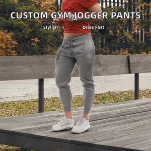 Pantalones Deportivos Ajustados Personalizados para Hombre, Estilo Casual Elegante, con Bolsillos, Material de Poliéster, para Entrenamiento y Gimnasio - Product Image 2