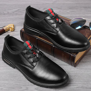 Formale uomini piatto tomaia in pelle antiscivolo in gomma non macinare piedi degli uomini delle donne del cuoio genuino ufficio classica scarpe mans vestito casuale - Product Image 4