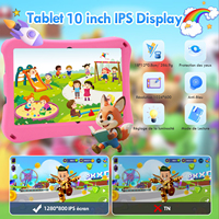 Tableta Educativa para Niños de 10 Pulgadas con Android 12 MTK, 6 GB/256 GB, Control Parental, Programación Basada en Bloques, Juegos de Lógica, Resistente al Agua