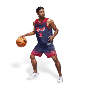 Erkekler için özel basketbol üniforması Set hızlı kuru nefes örgü üniforma takım logosu baskı ile 100% Polyester basketbol giysileri - Product Image 2