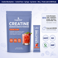 Créatine monohydrate en stick sans sucre, soutien cognitif quotidien pour la forme physique, récupération post-entraînement, complément nutritionnel sportif