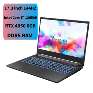 Giá rẻ nhất OEM 17.3 inch 144Hz 1920*1080 máy tính xách tay Intel Core I7-12650H I7 12th Gen RTX 4050 6GB DDR5 RAM 64GB + 4TB chơi game máy tính xách tay - Product Image 1