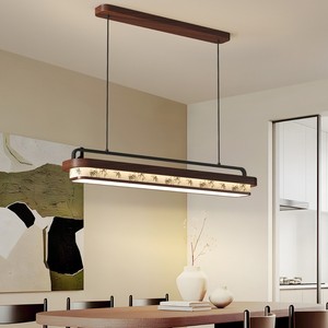 Chinese Style Rectangular Pendant <b>Light</b> Led 800 1200mm For Home Tea Room Dining Room - Product Image 2