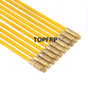 4mm Fish Tape Fiberglass Wire Cable <b>Rod</b> Pull Kit with Hook and Hole - Product Image 4