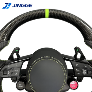 Con botón de inicio R8 y volante de carbono medio perforado para <span class=keywords><strong>Audi</strong></span> A3 A4 A5 A6 C7 C8 Q3 Q5 Q7 4L SQ5 SQ8 TTRS - Product Image 5