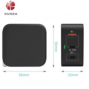 नया आगमन 65w गन पीडी चार्जर 3 पोर्ट टाइप-सी चार्जर 3 पोर्ट टाइप-सी चार्जर के साथ लैपटॉप और फोन के लिए सुरक्षा - Product Image 4