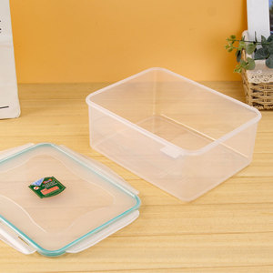Food Storage <b>Container</b> Rectangle Clip On Lid Airtight For <b>Refrigerator</b> Freezer Multi Size - Product Image 4