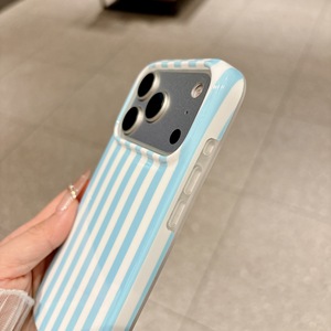 Custodia per telefono IMD a righe all'ingrosso per <span class=keywords><strong>iPhone</strong></span> 17 Pro Max, cover antiurto in TPU per <span class=keywords><strong>iPhone</strong></span> <span class=keywords><strong>13</strong></span> 14 Plus 15 16 a righe - Product Image 3