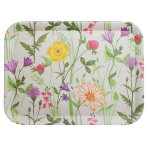 Bandeja de fibra de bambú con estampado de calcomanías, bandeja bonita para restaurante - Product Image 1