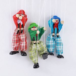 Marioneta de sombra de payaso de madera con cuerda, estilo europeo y americano, juguetes infantiles en stock - Product Image 2
