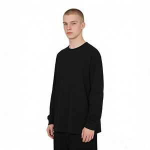 <span class=keywords><strong>เสื้อ</strong></span><span class=keywords><strong>ยืด</strong></span>แขนยาวผ้าฝ้ายหนา 260 กรัม สำหรับฤดูใบไม้ผลิและฤดูใบไม้ร่วง แบบยูนิเซ็กซ์ สีพื้นเรียบง่าย คอกลม ใส่เป็นเสื้อตัวในได้ ใส่สบาย - Product Image 6