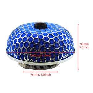 Filtres d'admission d'air à froid avec couvercle Racing Car High Flow Universal Mushroom Filter 76mm Sport Auto Engine 3inch Washable - Product Image 5