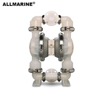 Pompe à double diaphragme pneumatique Wilden, boulonnée, en métal et en plastique, pour l'usinage et le traitement des eaux usées