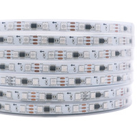 WS2811 dc 12v étanche IP67 adressable numérique pleine couleur poursuite Flexible LED bande lumières-18LED/ft